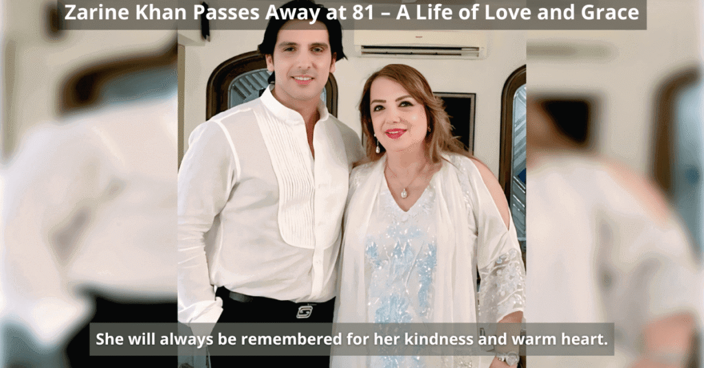 Zarine Khan with son Zayed Khan