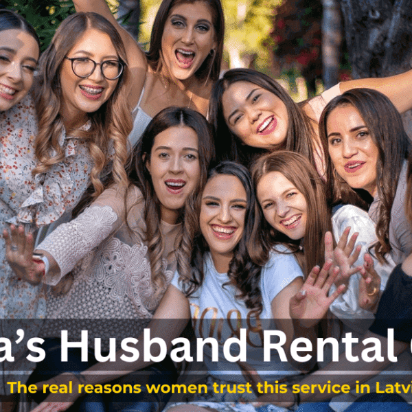A group of Latvian women standing outdoors and looking at the camera.
