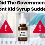 Laboratory testing image showing a children’s Almont Kid Syrup during government investigation