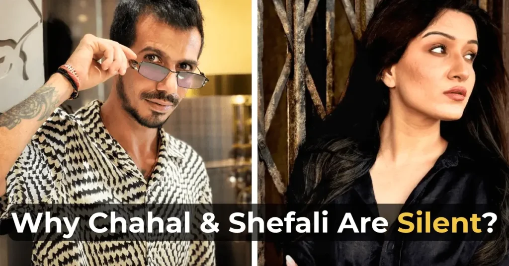 Shefali Bagga and Yuzvendra Chahal's image for the blog regarding their silence after the Mumbai meeting