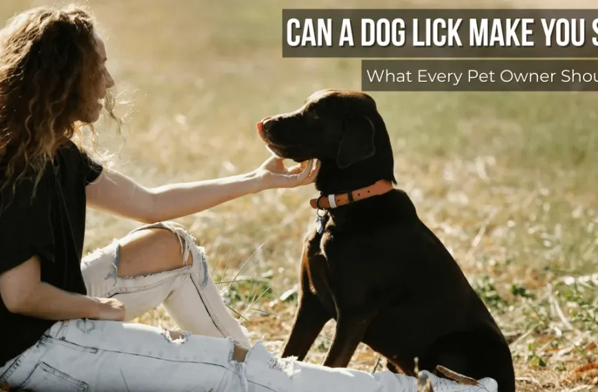 A dog licking a woman’s hand outdoors. Image used to explain the sepsis dog lick infection risk.