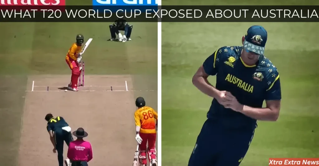 Scenario from Zimbabwe vs Australia match during the ICC Men’s T20 World Cup 2026 where Australia struggled