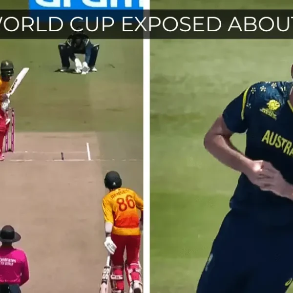 Scenario from Zimbabwe vs Australia match during the ICC Men’s T20 World Cup 2026 where Australia struggled