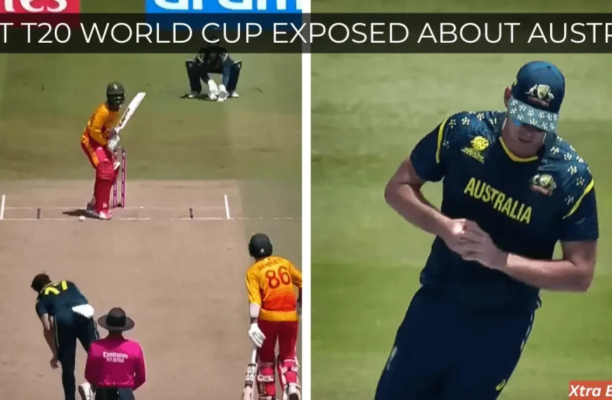Scenario from Zimbabwe vs Australia match during the ICC Men’s T20 World Cup 2026 where Australia struggled