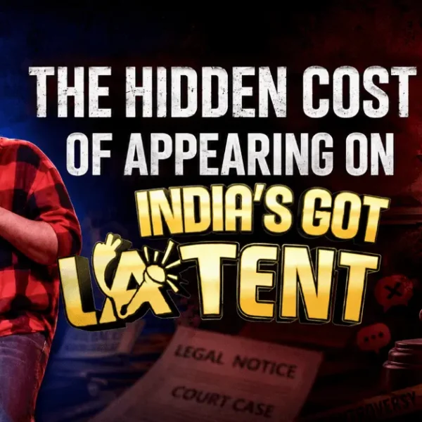 Samay Raina India's Got Latent show, showing the legal issues and controversies connected to the comedy show.