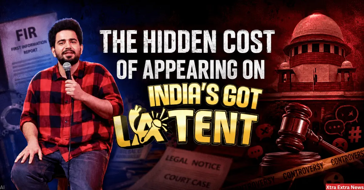 Samay Raina India's Got Latent show, showing the legal issues and controversies connected to the comedy show.